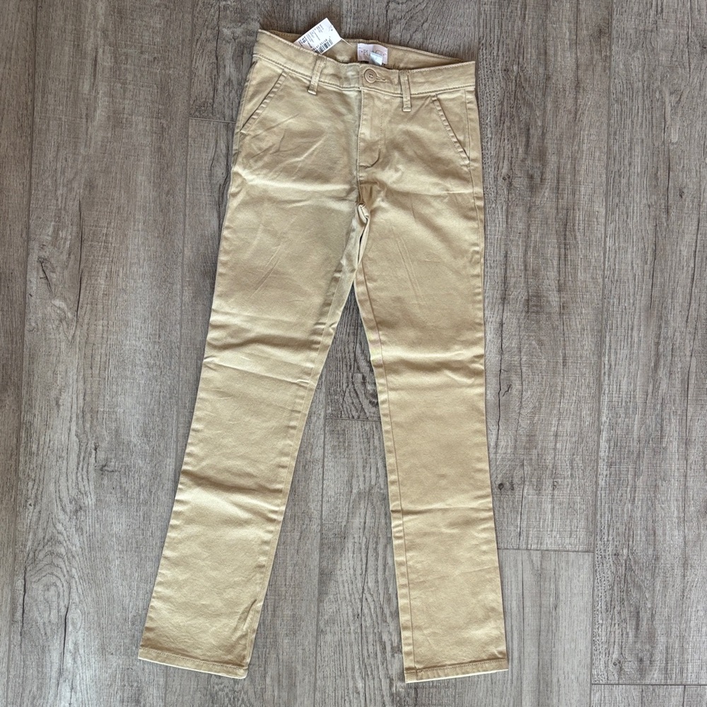 NWTs *Place* Tan Khaki Straight-Leg Pants Girls 10